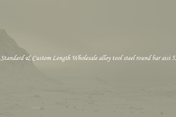 Buy Standard & Custom Length Wholesale alloy tool steel round bar aisi 52100