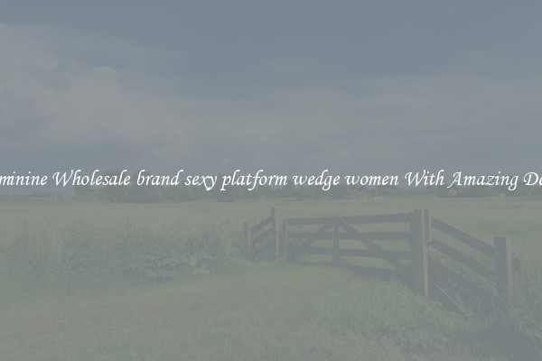 Feminine Wholesale brand sexy platform wedge women With Amazing Deals