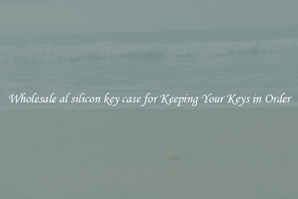 Wholesale al silicon key case for Keeping Your Keys in Order