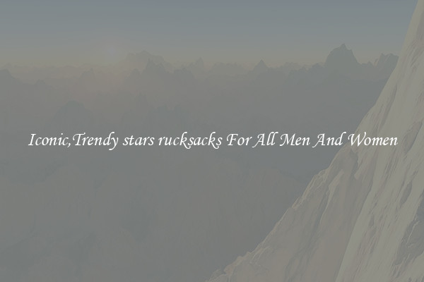 Iconic,Trendy stars rucksacks For All Men And Women
