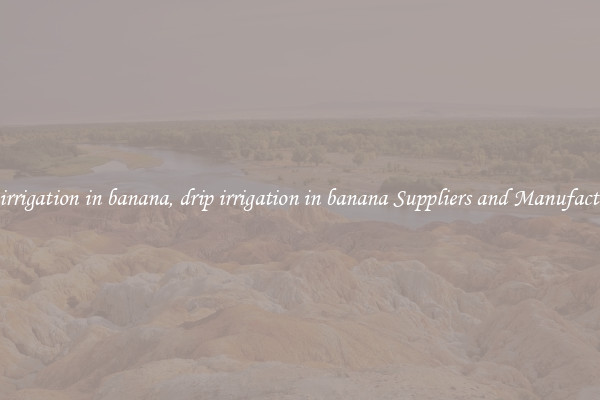 drip irrigation in banana, drip irrigation in banana Suppliers and Manufacturers