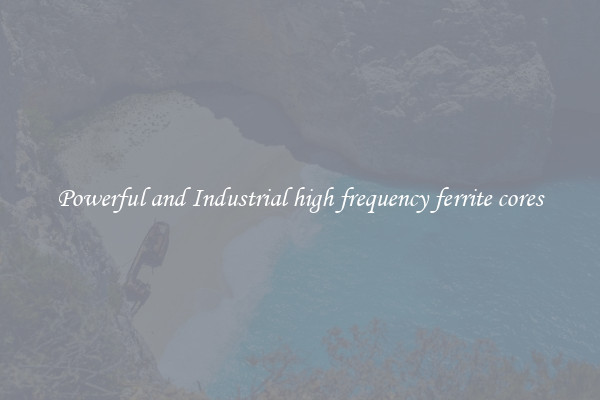 Powerful and Industrial high frequency ferrite cores