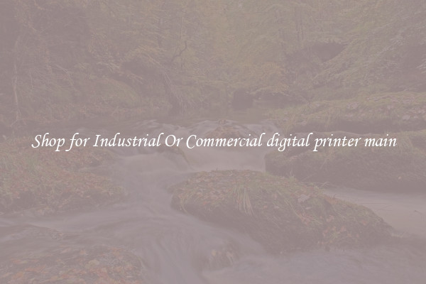 Shop for Industrial Or Commercial digital printer main
