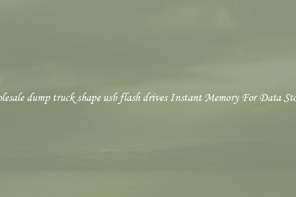 Wholesale dump truck shape usb flash drives Instant Memory For Data Storage