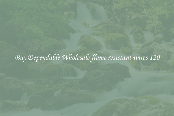 Buy Dependable Wholesale flame resistant wires 120