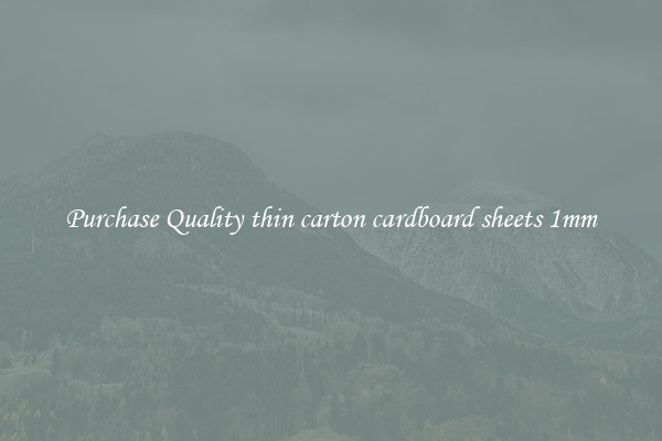 Purchase Quality thin carton cardboard sheets 1mm