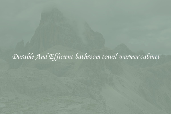 Durable And Efficient bathroom towel warmer cabinet
