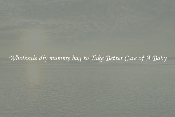 Wholesale diy mummy bag to Take Better Care of A Baby